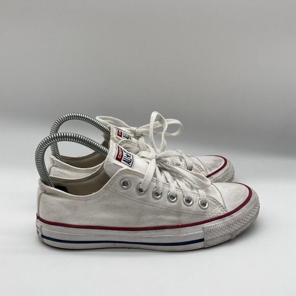 Size M4.5 W6.5 Converse Unisex CT All Star Low M7652 White Casual Shoes Sneakers - Picture 1 of 9
